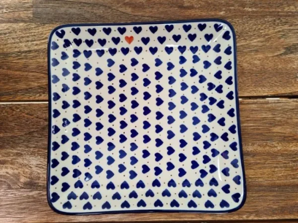 Platte, 21 x 21 cm, Schatzsuche- BSN J-3091^Bunzlauer Keramik Outlet