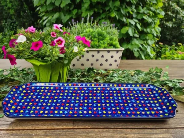 Platte, 41,5 x 14,5 cm, Träume, BSN A-1038^Bunzlauer Keramik Best