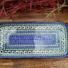 Platte, 32 x 14 cm, Unikat 58^Bunzlauer Keramik Best