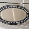 Platte, 35 x 21 cm, White Valentine, BSN R-051^Bunzlauer Keramik Outlet