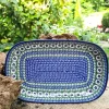 Platte, 26 x 16 x 3 cm, 900 ml, Unikat 58, BSN A-1333^Bunzlauer Keramik Outlet