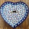 Platte in Herzform, 23 x 22 cm, Katze, BSN A-0868^Bunzlauer Keramik Clearance