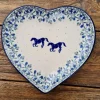 Platte in Herzform, 23 x 22 cm, Horse^Bunzlauer Keramik Fashion