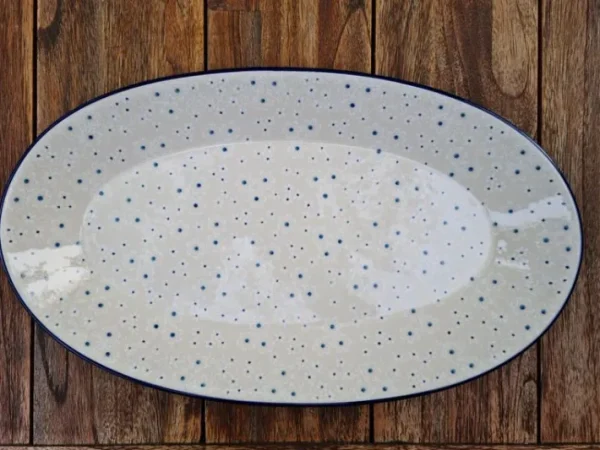 Platte, oval, 45,5 x 27 cm, Little gem^Bunzlauer Keramik Online