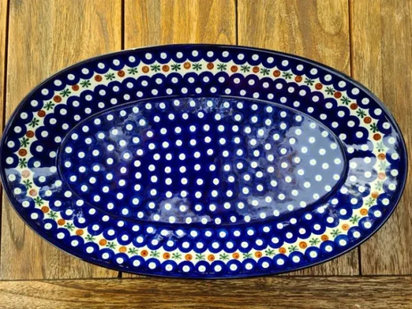 Platte, oval, 45,5 x 27 cm, Tradition 6 -BSN 0126^Bunzlauer Keramik Hot