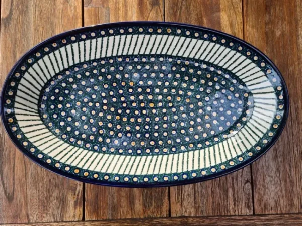 Platte, oval, 45,5 x 27 cm, Tradition 1 - boleslawiec aardewerk - BSN 0284^Bunzlauer Keramik Hot