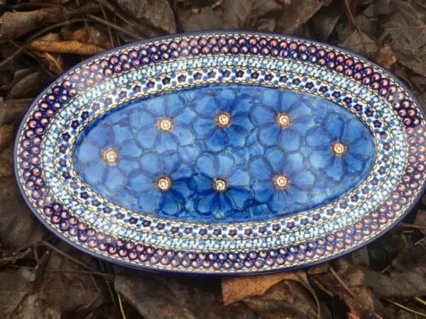 Platte, oval, 35,5 x 21 cm, Unikat 4, BSN J-3502^Bunzlauer Keramik Fashion