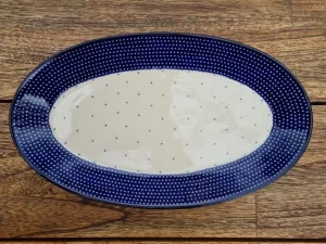 Platte, oval, 29,5 x 18 cm, Unikat 18, BSN 10576^Bunzlauer Keramik Fashion