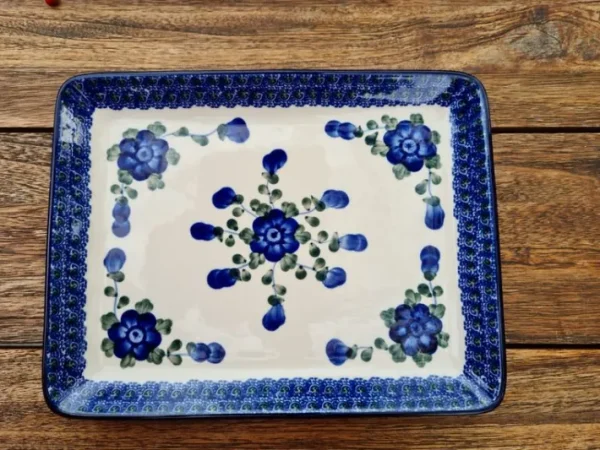 Platte, rechteckig, 27 x 21 cm, Tradition 9, BSN 60661^Bunzlauer Keramik Hot