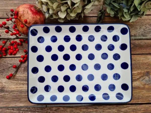 Platte, rechteckig, 27 x 21 cm, Tradition 28^Bunzlauer Keramik Outlet
