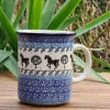 Pott, 600 ml,12 cm, Pferde^Bunzlauer Keramik Online