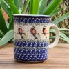 Pott, 600 ml,12 cm, Vogel rot^Bunzlauer Keramik Outlet