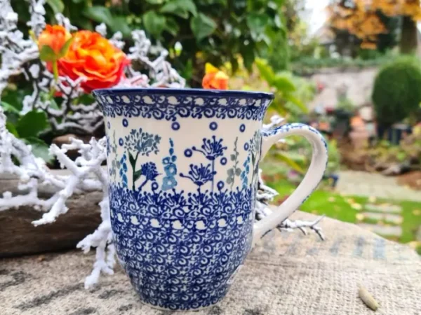 Pott, ca. 450 ml, Höhe 12 cm, Floral Party^Bunzlauer Keramik New