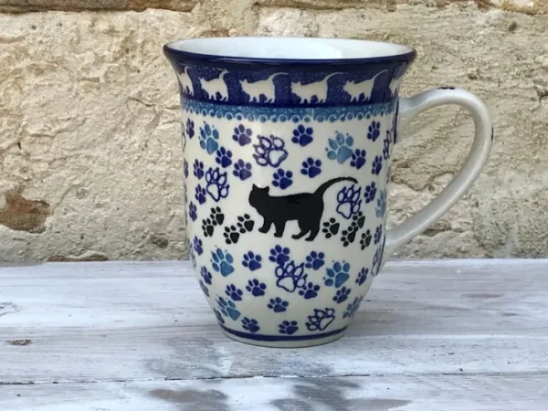 Pott, ca. 450 ml, Höhe 12 cm, Katze, BSN A-0076^Bunzlauer Keramik Sale