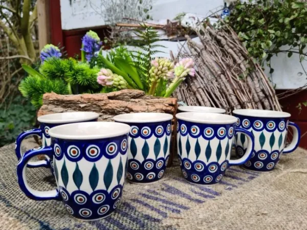 6 Pötte, 2.W., 300 ml, Ø 9 cm, 10 cm, Trad., BSN 62305^Bunzlauer Keramik Best