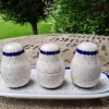 Salz, Pfeffer & Zahnstocher-Set mit Tablett, Tradition 26 BSN 7723^Bunzlauer Keramik Outlet