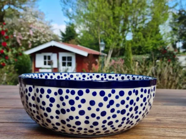 Schale, Ø 27 cm, 10 cm, Crazy Dots, BSN A-0276^Bunzlauer Keramik Hot