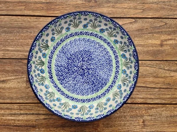 Schale, Ø 32,5 cm,7 cm, 3500 ml, Forget me not, BSN J-2028^Bunzlauer Keramik Clearance
