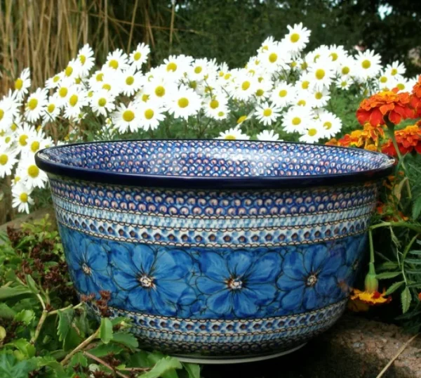 Schale Ø 27 cm, Höhe 13 cm, 5000 ml, Unikat 4, BSN 0974^Bunzlauer Keramik Fashion