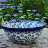 Schale, Ø 17 cm, Höhe 8 cm, Vol. 950 ml, Forget me not, BSN J-1733^Bunzlauer Keramik New