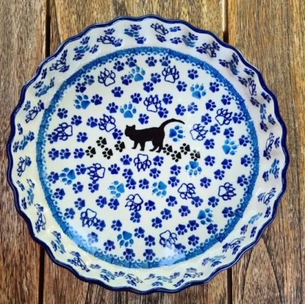 Schale / Auflaufform, 1 l, Ø19,5cm,↑4,5cm, Katze, BSN A-0136^Bunzlauer Keramik Fashion
