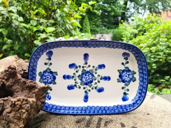 Schale / Platte, 26 x 16 x 3 cm, Tradition 9 - polonaise poterie - BSN 1022^Bunzlauer Keramik Hot