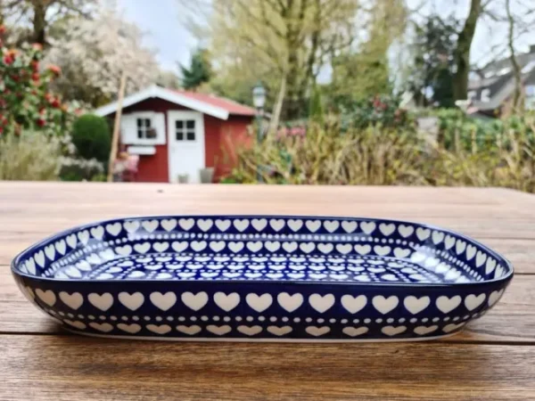 Schale / Platte, 26x16x3 cm, 900 ml, Ich Dich auch, BSN m-481^Bunzlauer Keramik Outlet