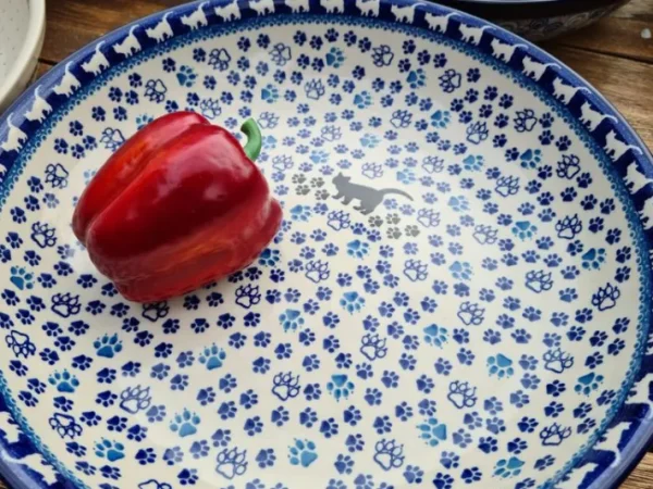 Schale / Salatschale, Ø 32,5 cm, 3500 ml, Höhe 7 cm, Katze, BSN A-0887^Bunzlauer Keramik Hot