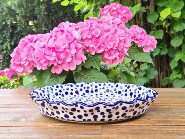 Schale/Tartform, 1400 ml, Ø 25,5 cm, Crazy Dots, BSN A-1632^Bunzlauer Keramik New