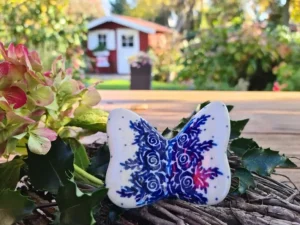 Schmetterling, 8,5 x 7 x 4,5 cm, Unikat 10, BSN 21251^Bunzlauer Keramik New