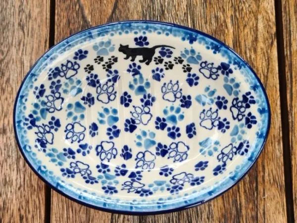Seifenschale, Katze, BSN A-0899^Bunzlauer Keramik New