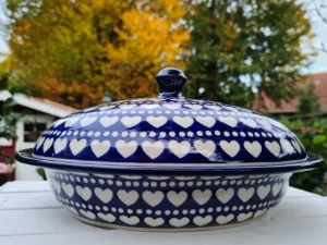 Servierschale / Käseglocke m. Deckel, 1700 ml, Ich Dich auch, BSN s-416^Bunzlauer Keramik Discount