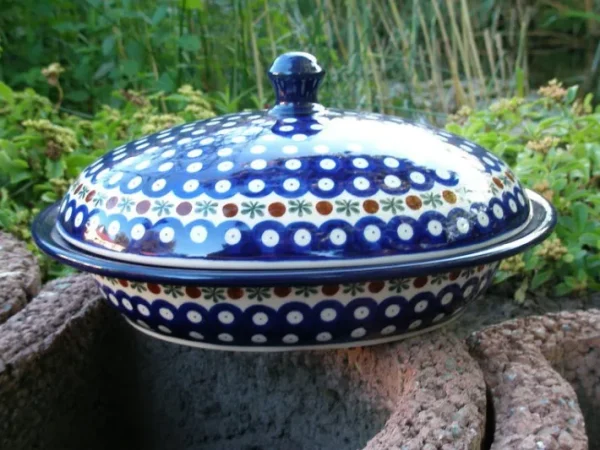 Servierschale / Käseglocke m. Deckel, 1700 ml, Trad. 6, BSN m-394^Bunzlauer Keramik Fashion
