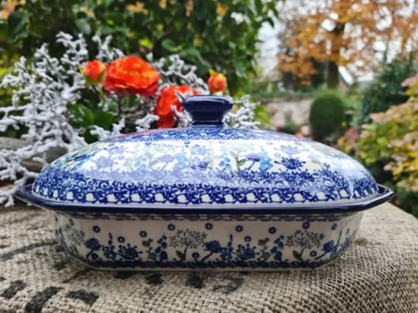 Servierschale, 26x20, 12 cm, Floral Party^Bunzlauer Keramik New