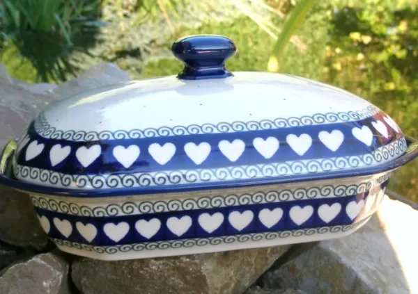 Servierschale, 26x20, 12 cm, White Valentine, BSN R-158^Bunzlauer Keramik Clearance