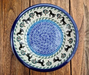 Suppenteller, Ø 21,5 cm, Pferde^Bunzlauer Keramik Discount