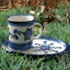 Tablett / Unterteller ohne Becher, 21,5 x 13 cm, Tradition 9, BSN m-623^Bunzlauer Keramik Hot