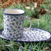 Tablett / Unterteller ohne Becher, 21,5 x 13 cm, Tradition 12, BSN m-626^Bunzlauer Keramik Best