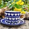Tasse mit Untertasse, 200 ml, Ich Dich auch, BSN s-100^Bunzlauer Keramik Hot