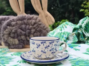 Tasse mit Untertasse, 200 ml, Damselfly, BSN A-0820^Bunzlauer Keramik Fashion