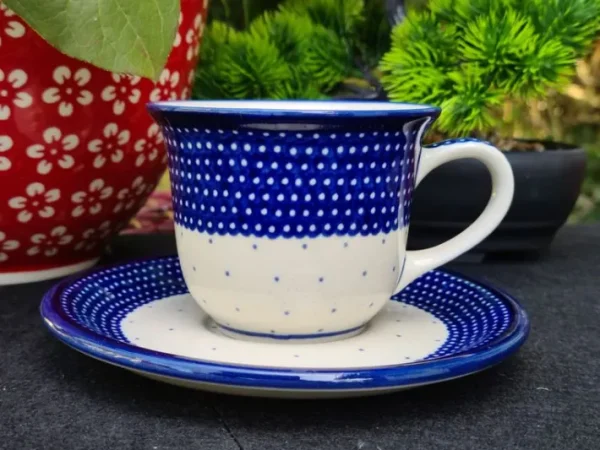 Tasse mit Untertasse, 150 ml, Unikat 18 - BSN 10765^Bunzlauer Keramik Clearance