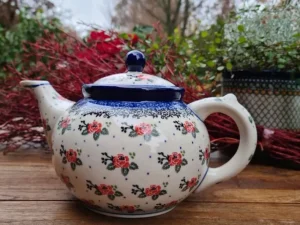 Teekanne, 1,2 l Tea Rose^Bunzlauer Keramik New