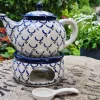 Teekanne mit Stövchen, 1200 ml, Tradition 25 - BSN 6817^Bunzlauer Keramik New