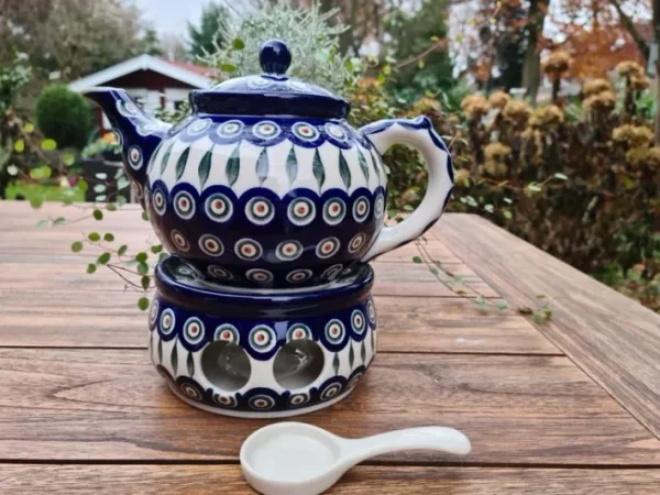 Teekanne mit Stövchen, 1200 ml, Trad. 10 - BSN 5055^Bunzlauer Keramik Hot