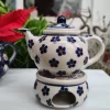 Teekanne mit Stövchen, Miniatur, Tradition 3 - BSN 5834^Bunzlauer Keramik Fashion