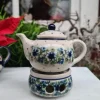 Teekanne Stövchen, Miniatur, Höhe 9 cm, Tradition 7, - BSN 5836^Bunzlauer Keramik Hot