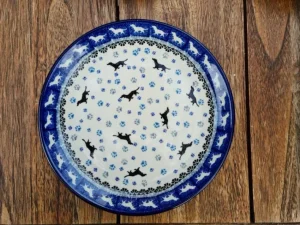 Teller, Ø 20 cm, Dackel^Bunzlauer Keramik New