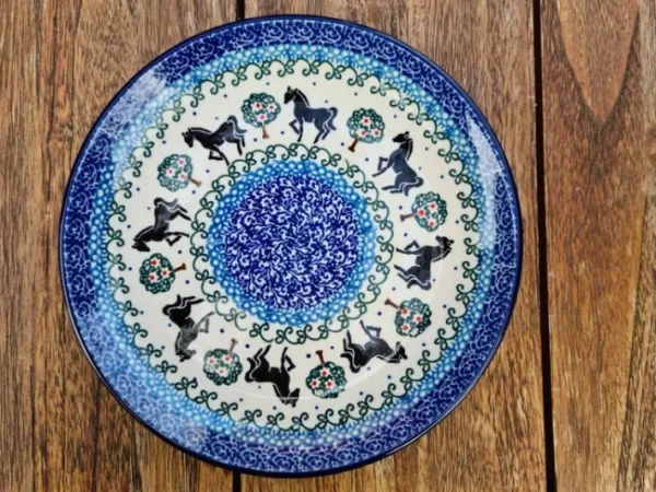 Teller, Ø 20 cm, Pferde^Bunzlauer Keramik Clearance