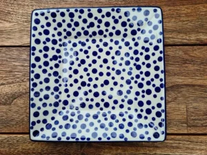 Teller / Platte 20x20 cm, Crazy Dots, BSN A-0366^Bunzlauer Keramik Fashion