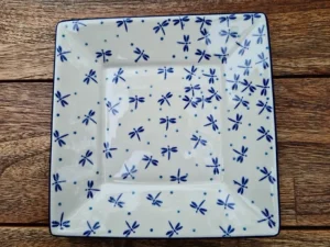 Teller / Platte 20x20 cm, Damselfly, BSN A-0234^Bunzlauer Keramik Online